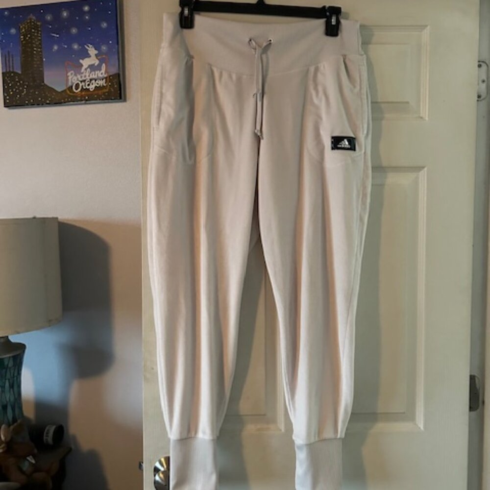 Preowned adidas Velour Joggers - Size L